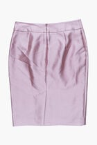 Plain Cotton-Blend Skirt