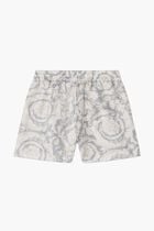 Printed Silk Twill Shorts