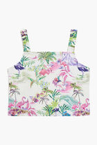 Tropical Poplin Top