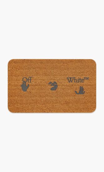 DOORMAT MAN SWIMMING LOGO BROWN DARK GR