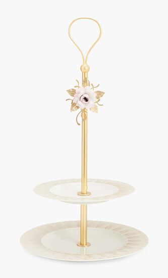 Peacock Extravaganza Cake Stand Gold
