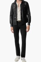 Button up Leather Jacket