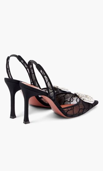 Camelia 90 Lace Slingback Pumps