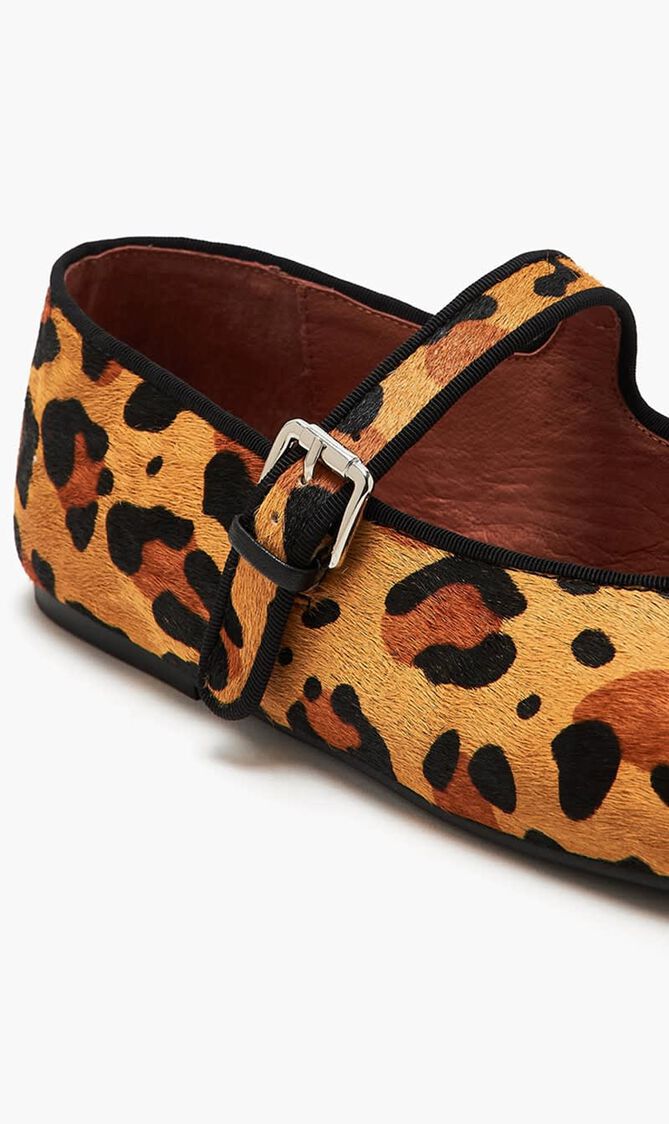 Meadow Leopard Mary Janes