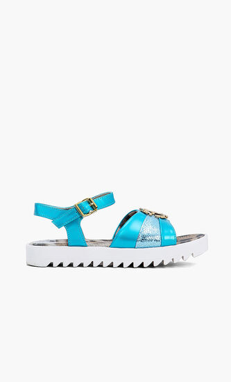 Glossy Turchese Sandal