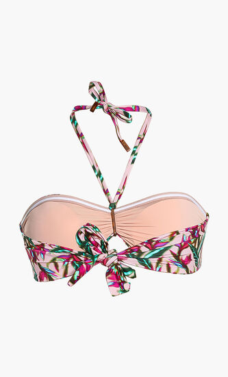 Feery Printed Bandeau Bikini Top