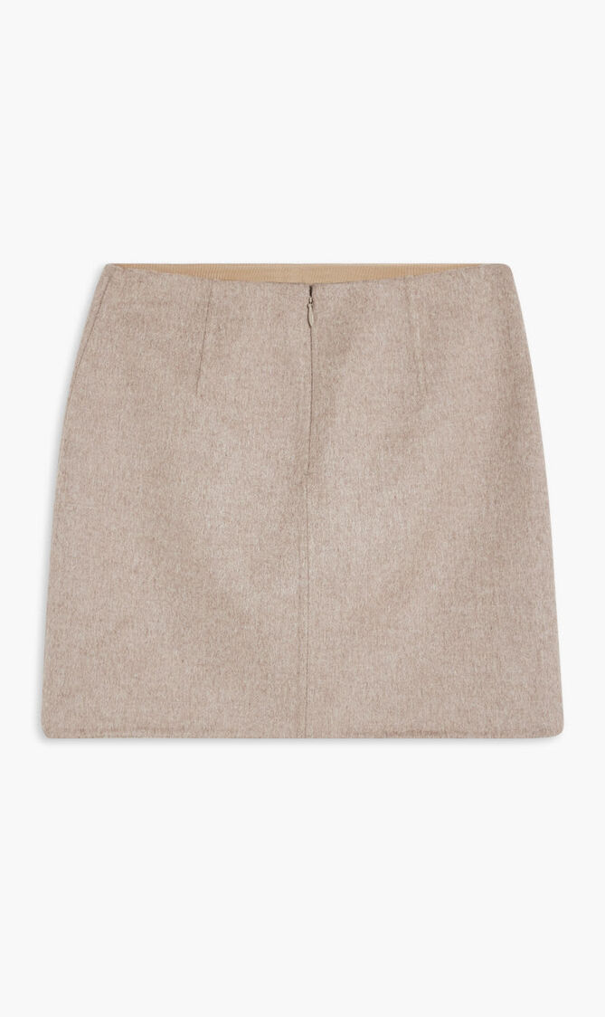 WOOL MELTON MINI SKIRT