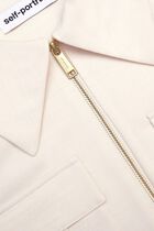 CREAM TWILL MIDI DRESS