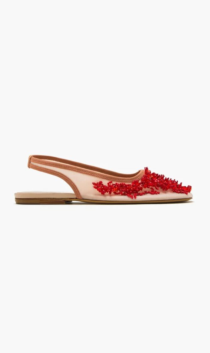 Embroidered Ballet Flats