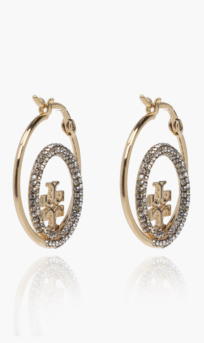 MILLER PAVE HOOP EARRING