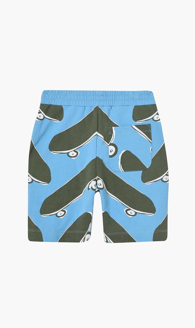 Skateboard Print Sweatshorts