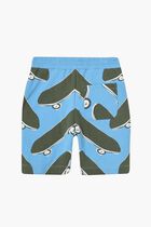 Skateboard Print Sweatshorts