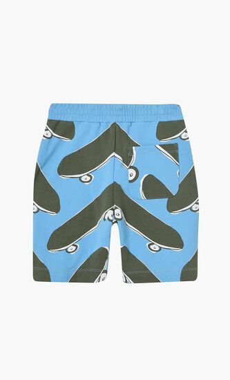 Skateboard Print Sweatshorts