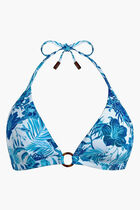 Tahiti Flowers  Halter Bikini Top