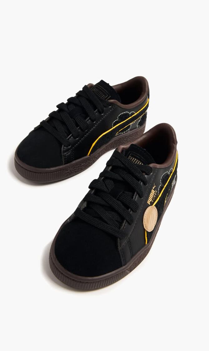 SUEDE 3 ONE PIECE JR FEATHER GRAY-PLATIN