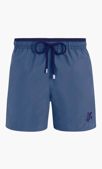 Solid Elasticated Swim Shorts
