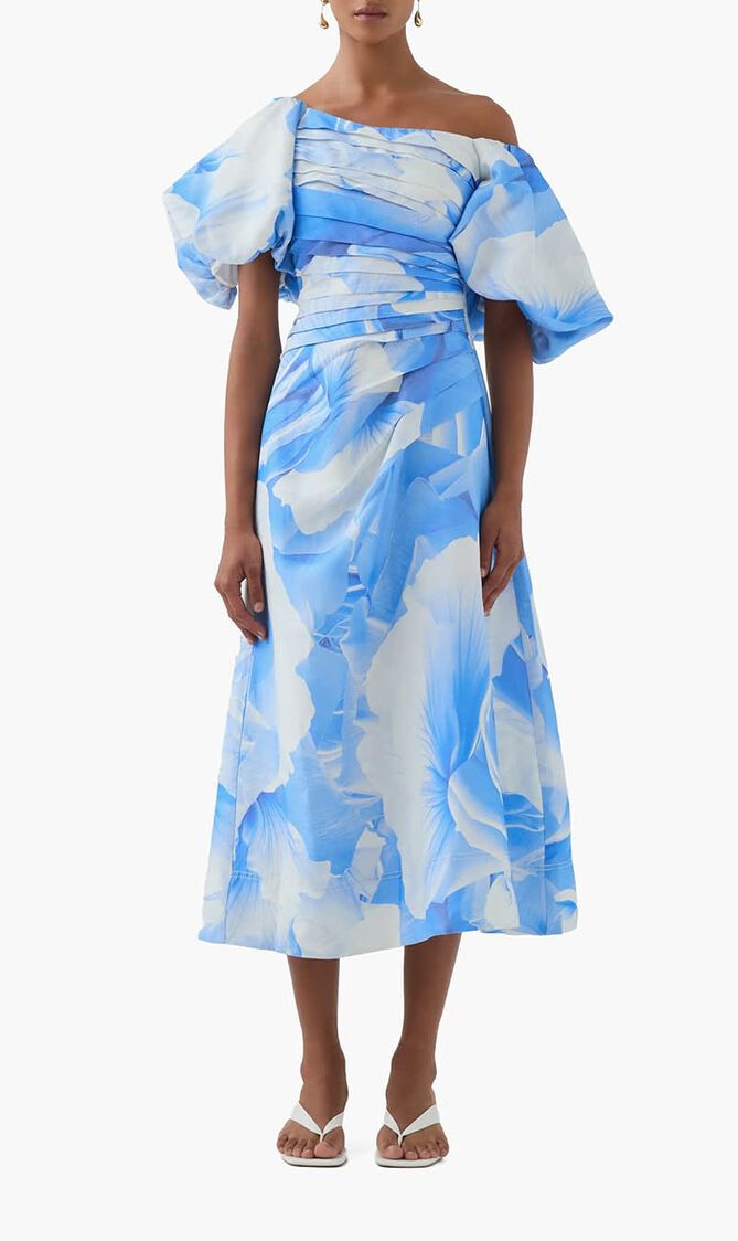 Cadence Ruched Midi Dress