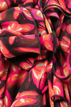 All Over Printed Motif Mini Dress