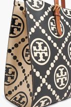 T Monogram Contrast Tote Bag T Monogram Contrast Tote Bag