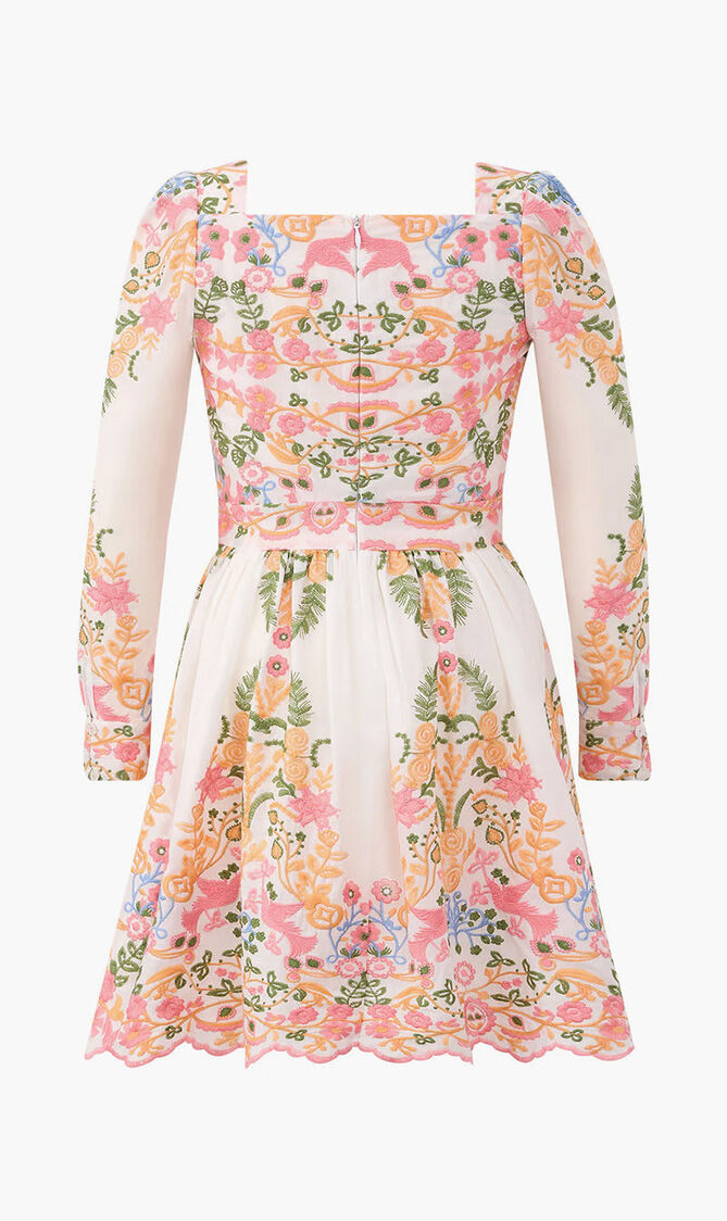 Lyla Embroidered Mini Dress