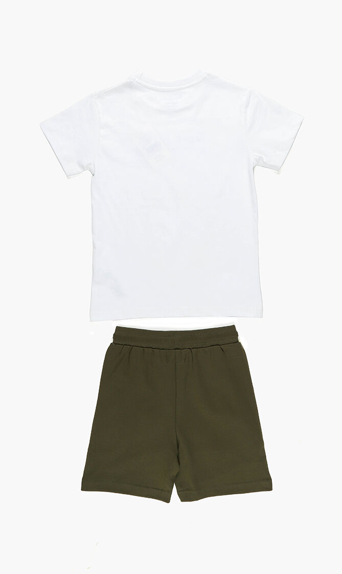 Adam Solid Jersey T-shirt and Shorts Set