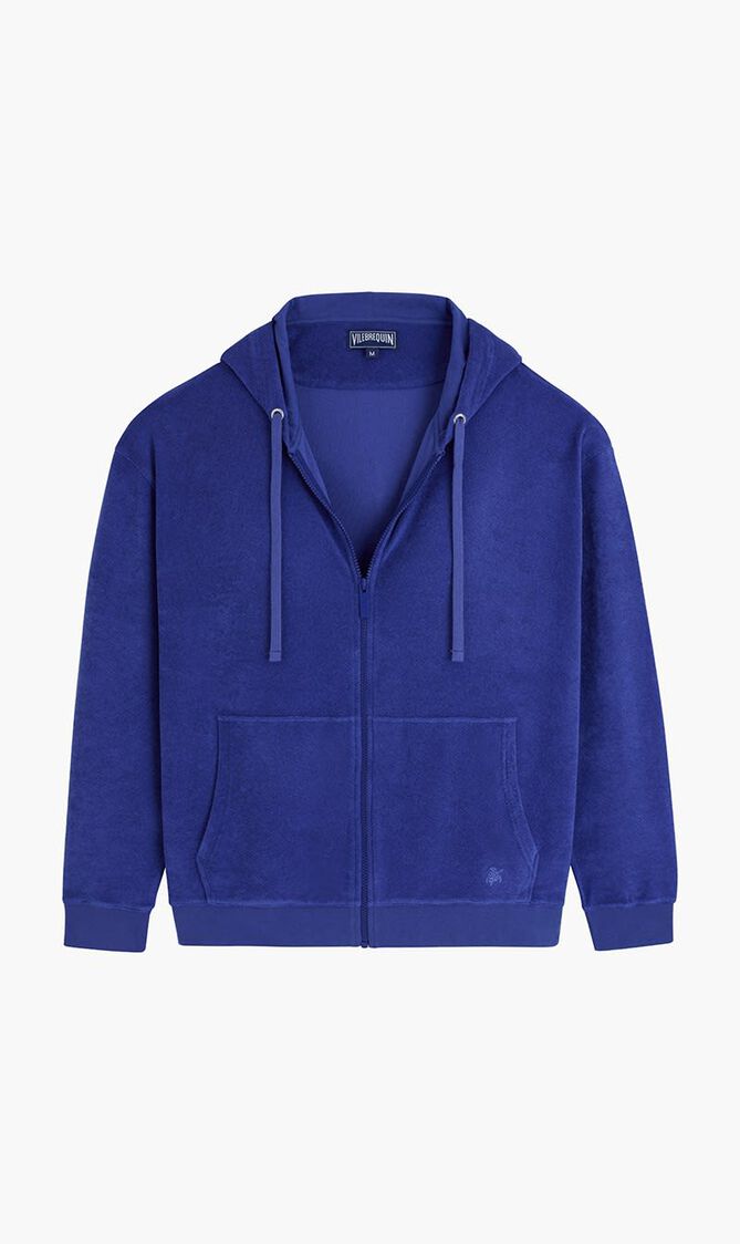 Solid Terry Hoodie Sweatshirt