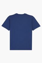 Printed Turtle Logo Cotton T Shirt