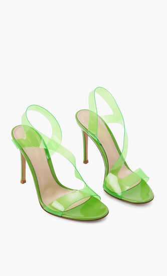 Metropolis Transparent Strap Sandals