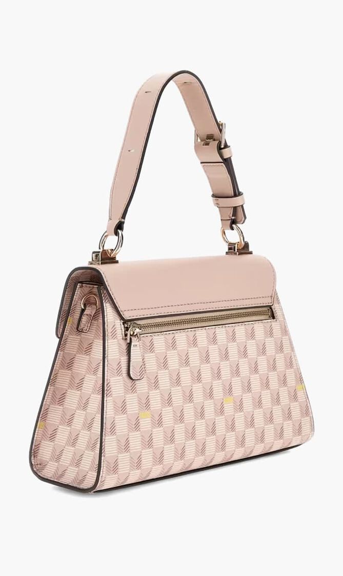 G Wave Top Handle Flap Handbag