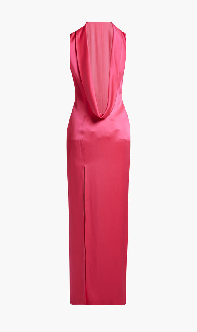 Cowl Sleeveless Maxi Dress