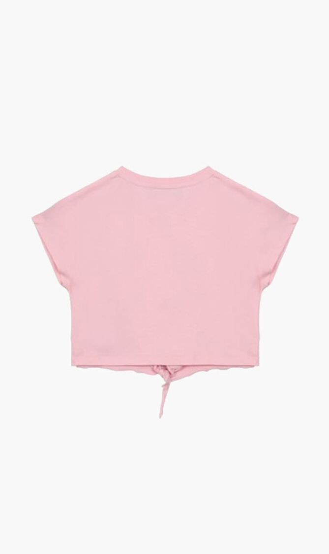 T-SHIRT JERSEY + LOGO FLOWERS PRINT