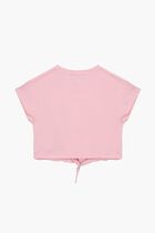 T-SHIRT JERSEY + LOGO FLOWERS PRINT