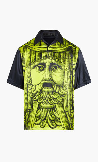 Polo shirt with Baroque Print