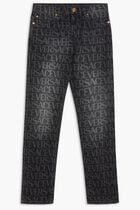 PANT DENIM MITCHEL FIT BLACK DENIM FABRIC SERIES ALLOVER LOGO LASER