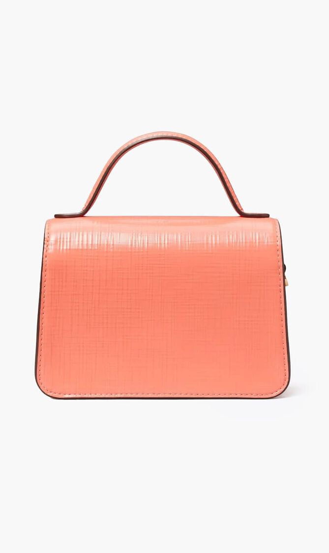 ROBINSON CROSSHATCHED SMALL TOP-HANDLE BAG