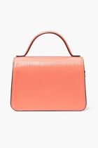 ROBINSON CROSSHATCHED SMALL TOP-HANDLE BAG