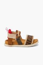 U.SANDAL/LAMB LEATHER+FABRIC+INS/GOAT