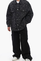 TATTOO LASER OVER DEN JKT BLACK WHITE