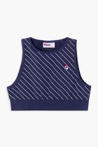Vintage Karla Retro 80s Pinstripe Bra Top