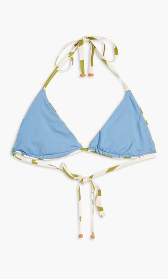 MARIANA BIKINI TOP-TRIANGLE HALTERNECK BIKINI TOP WITH SELF TIE STRINGS