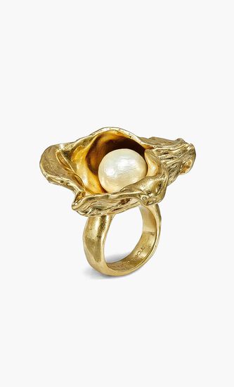 Brutalist Oyster Ring