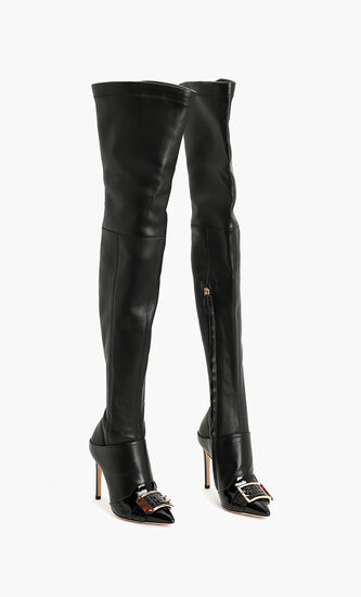 Leather Thigh Boots