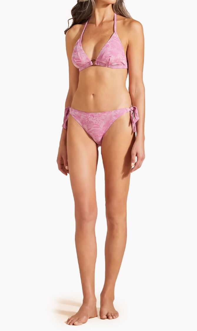 Jacquard Floral Bikini Bottom