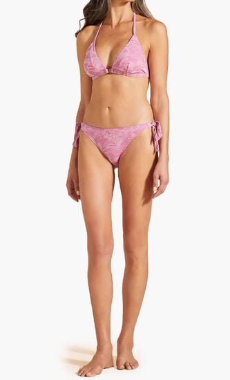 Jacquard Floral Bikini Bottom