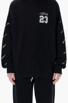 23 LOGO SKATE CREWNECK BLACK WHITE