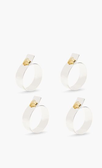 VSC MEDUSA SILVER-GOLD SET 4 NAPKIN RINGS