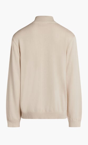 ALESI KNIT 14 ZIP RIBBED COLLAR W
