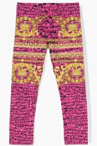 Barocco Print Jersey Leggings