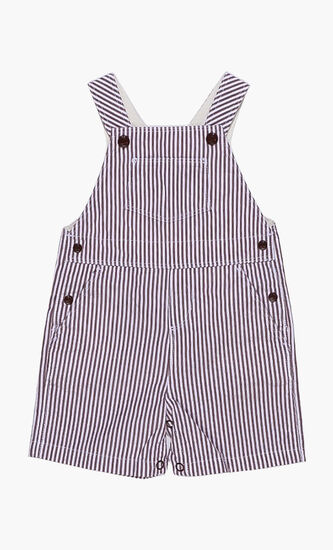 Striped Short Dungaree