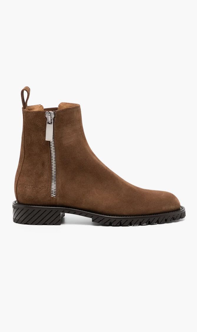 COMBAT SUEDE ANKLE BOOT BROWN BROWN